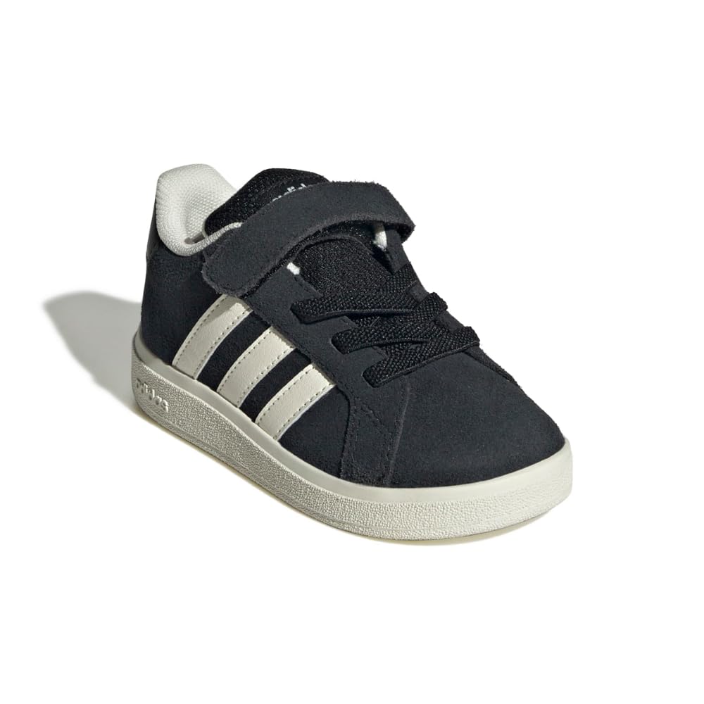 adidas Baby-Boy's Grand Court 2.0 Elastic Lace & Strap Sneaker